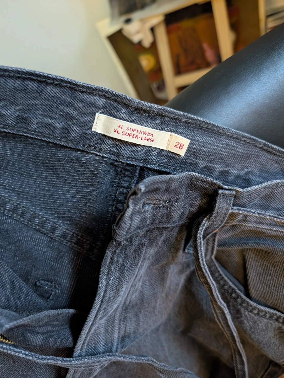 Levi's Women's Super Wide Jeans - Black - photo 4