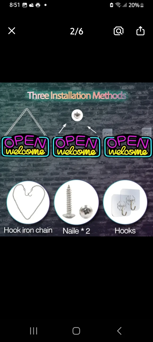 Neon  LED OPEN Welcome Sign - photo 4
