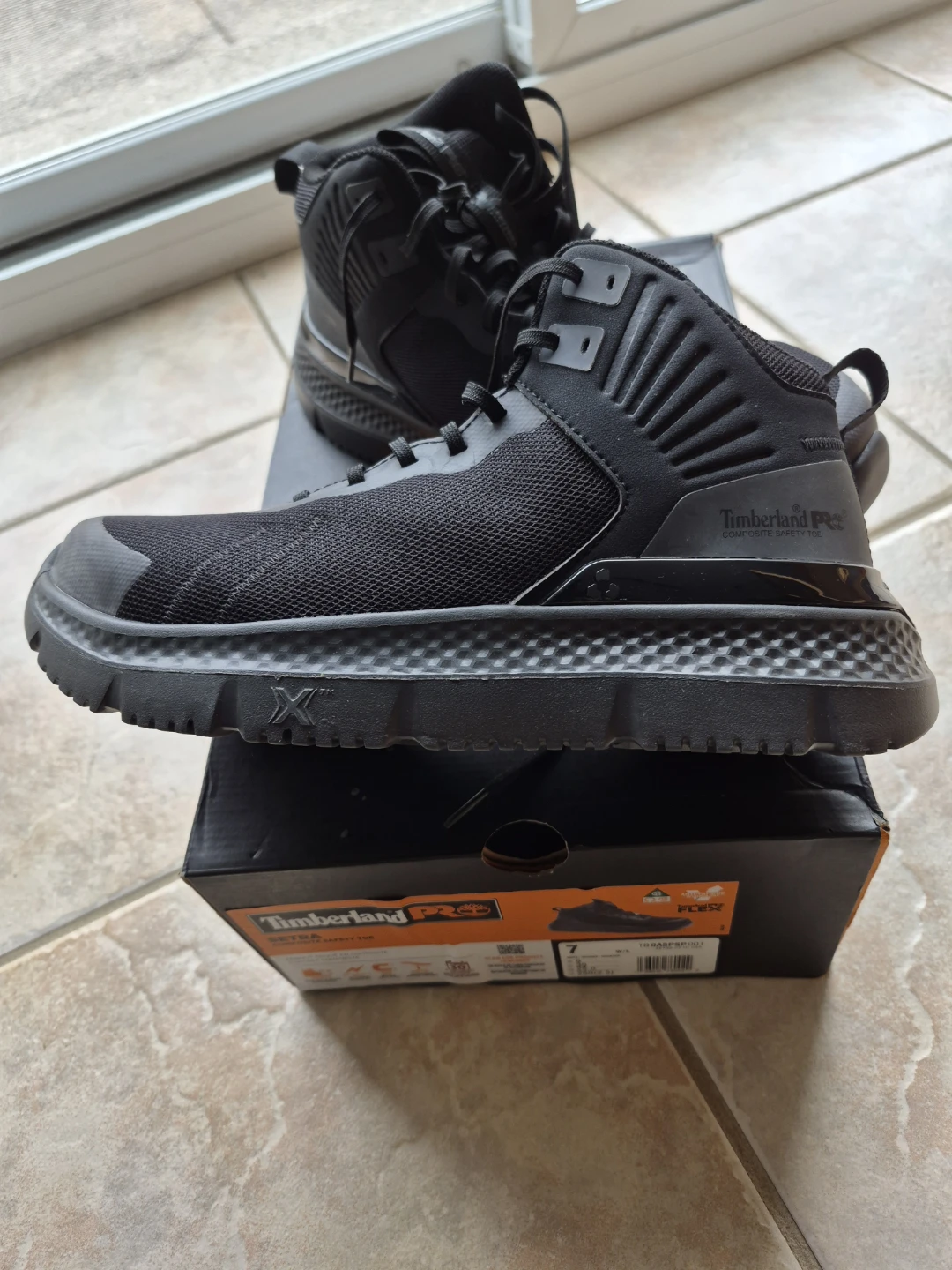 Timberland PRO Men's Setra Composite Safety Toe Boots - Size 7,