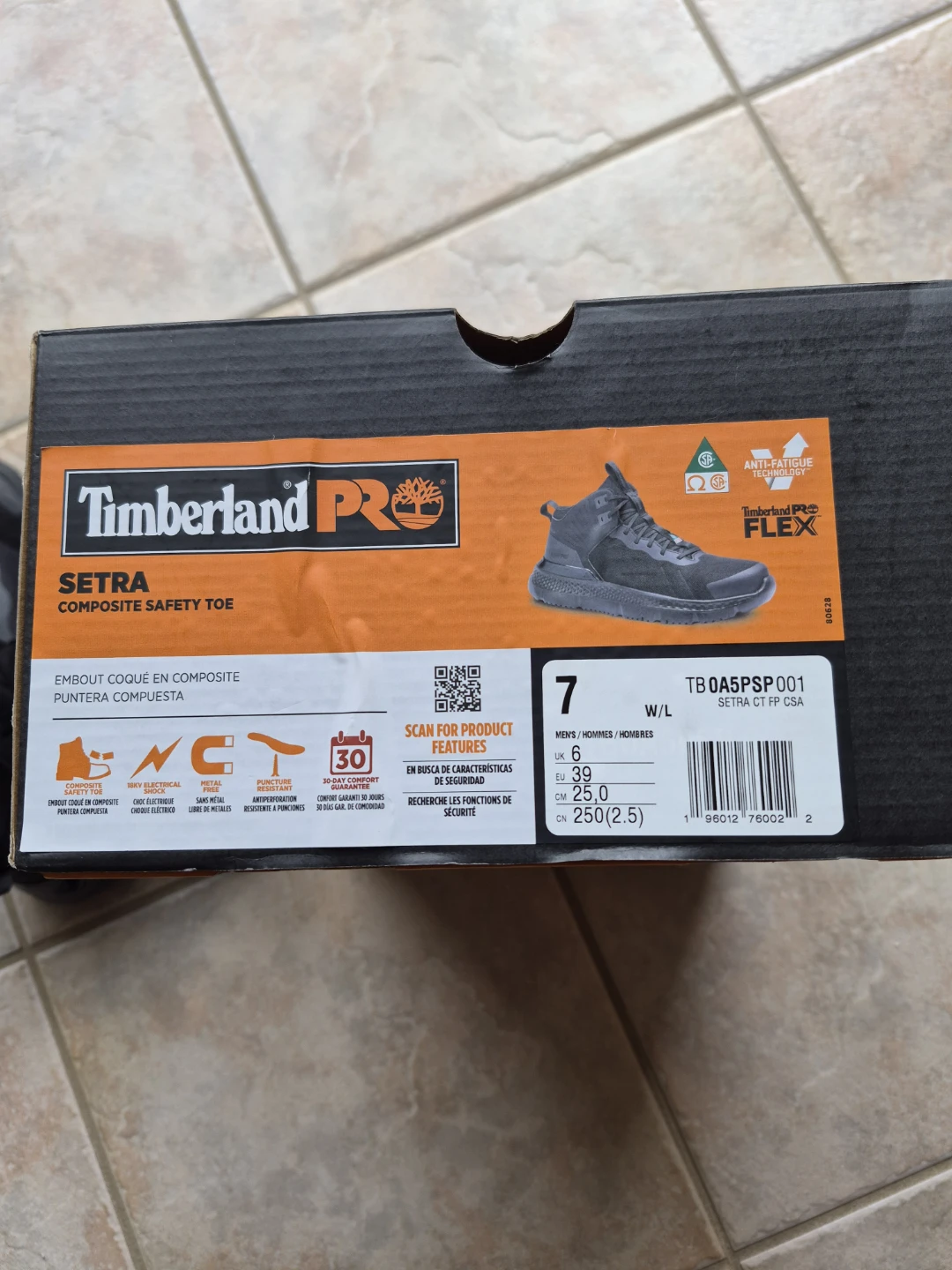 Timberland PRO Men's Setra Composite Safety Toe Boots - Size 7, - photo 5