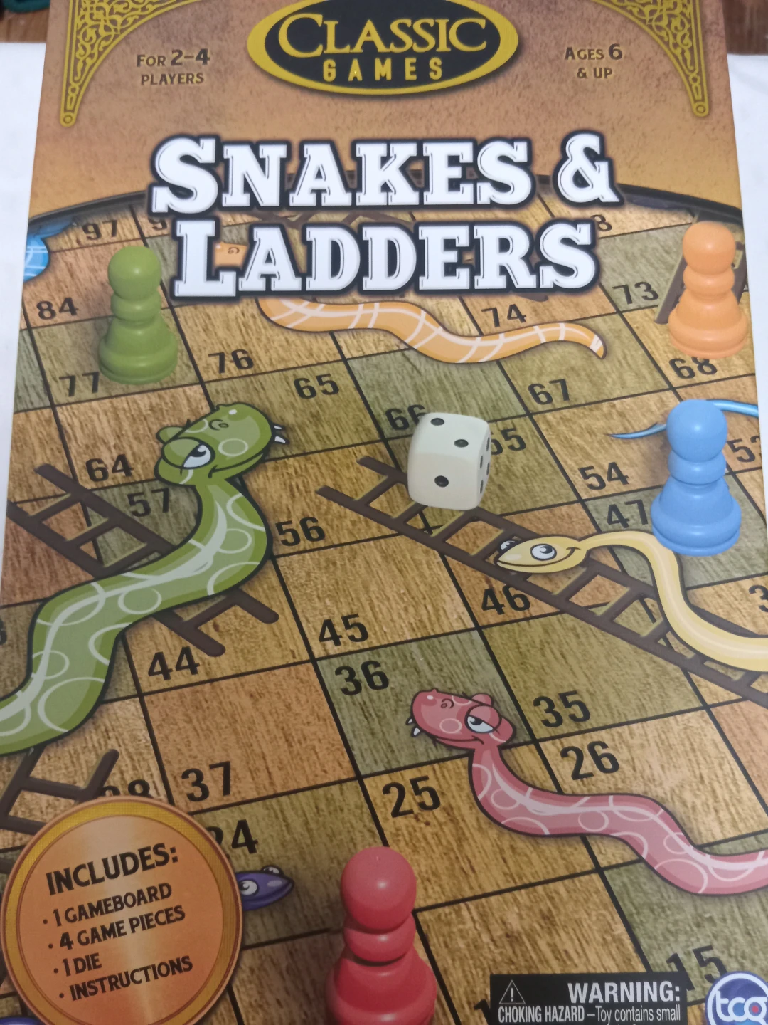 Classic Games Snakes & Ladders Board Game