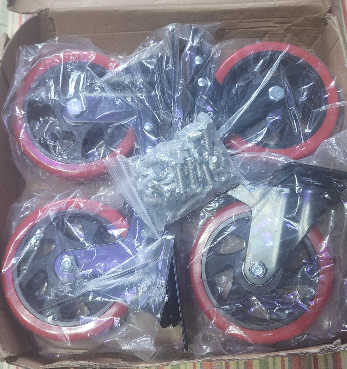 Nefish Heavy Duty Swivel Casters with Brake (Set of 4)