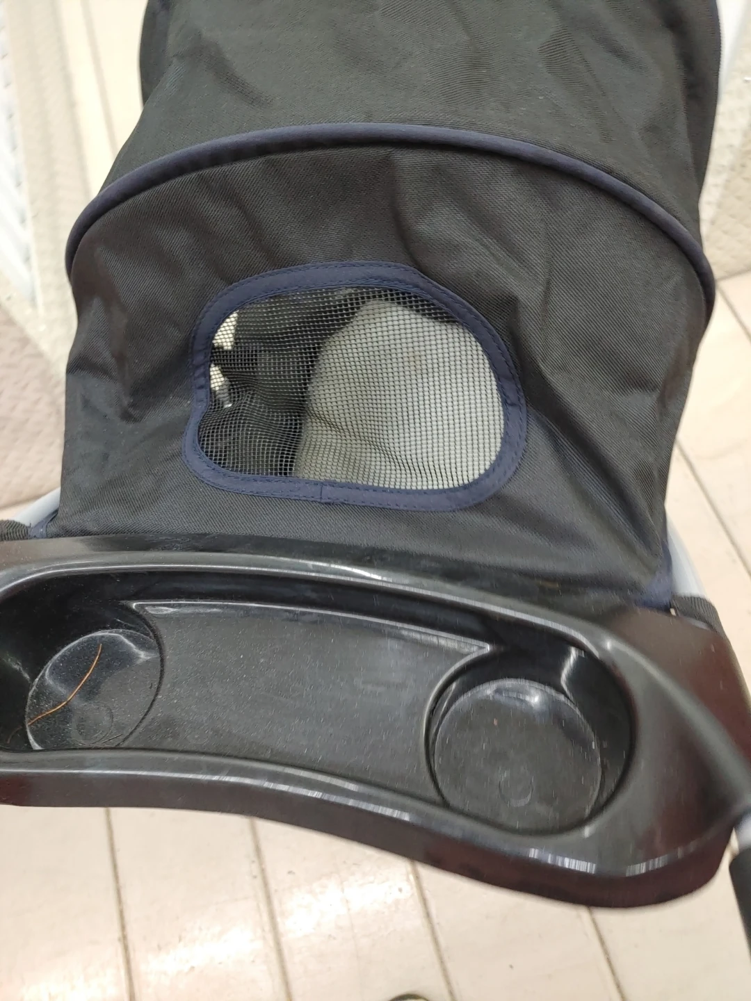 Black Pet Stroller with Canopy - photo 3
