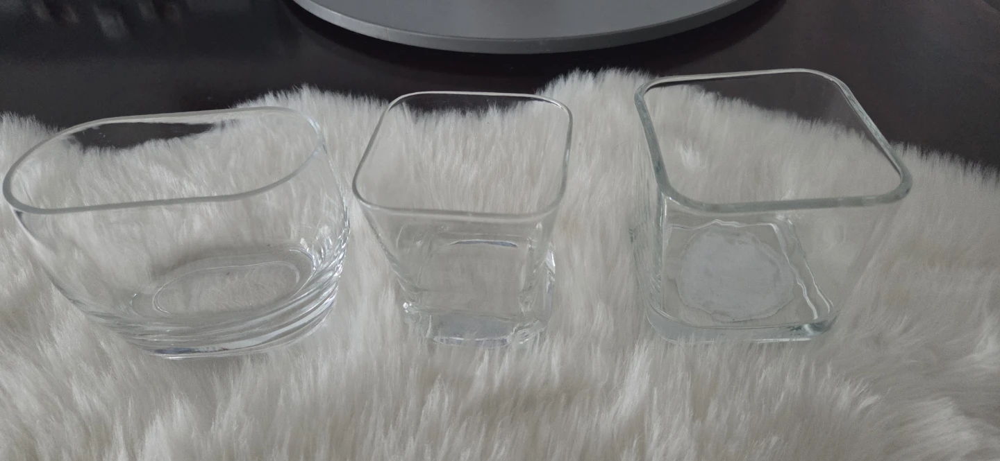 Set of 3 Glass Bowls