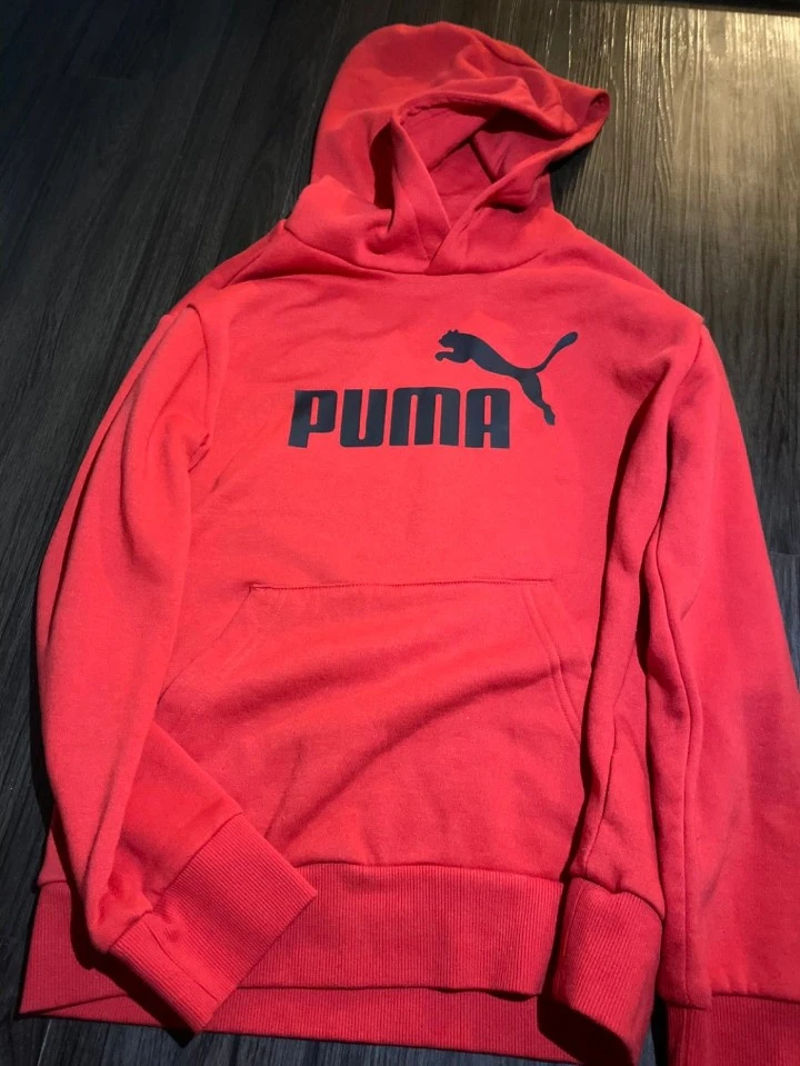 Puma Red Hoodie with Black Logo