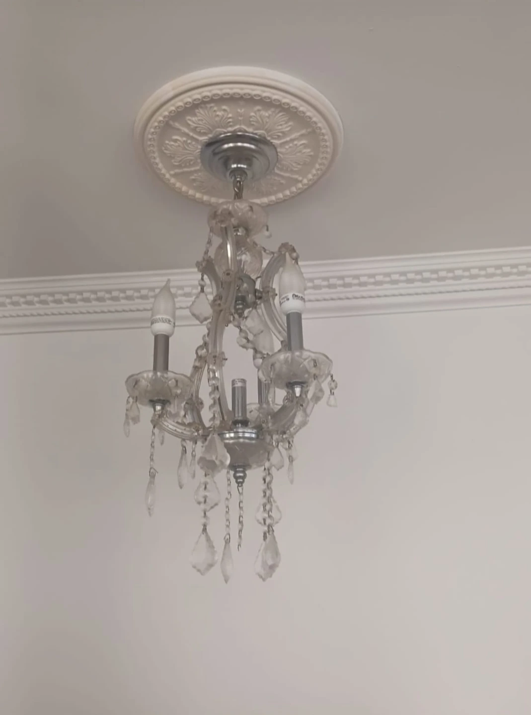 2 beautiful crystal chandeliers