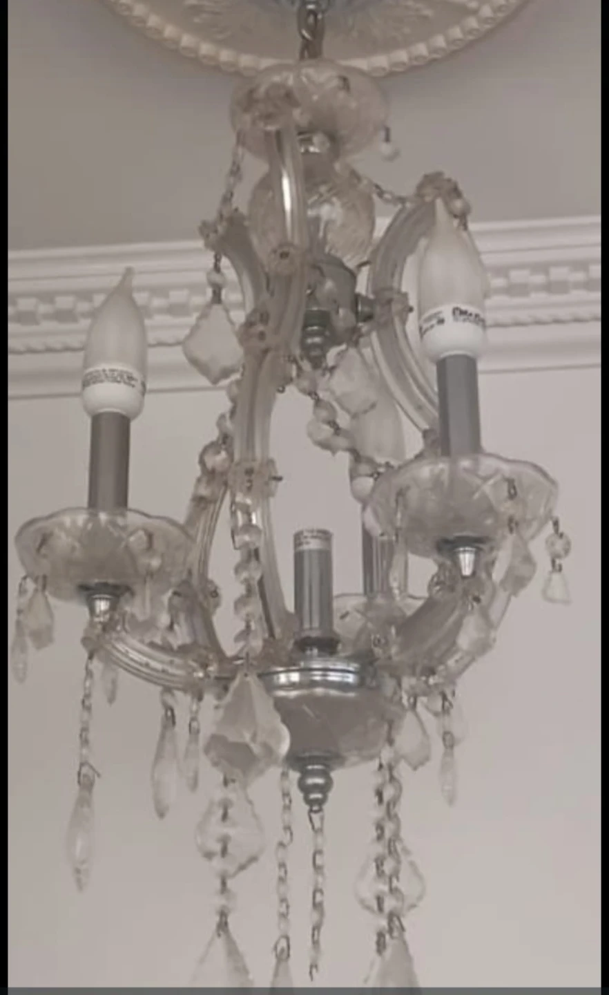 2 beautiful crystal chandeliers - photo 2