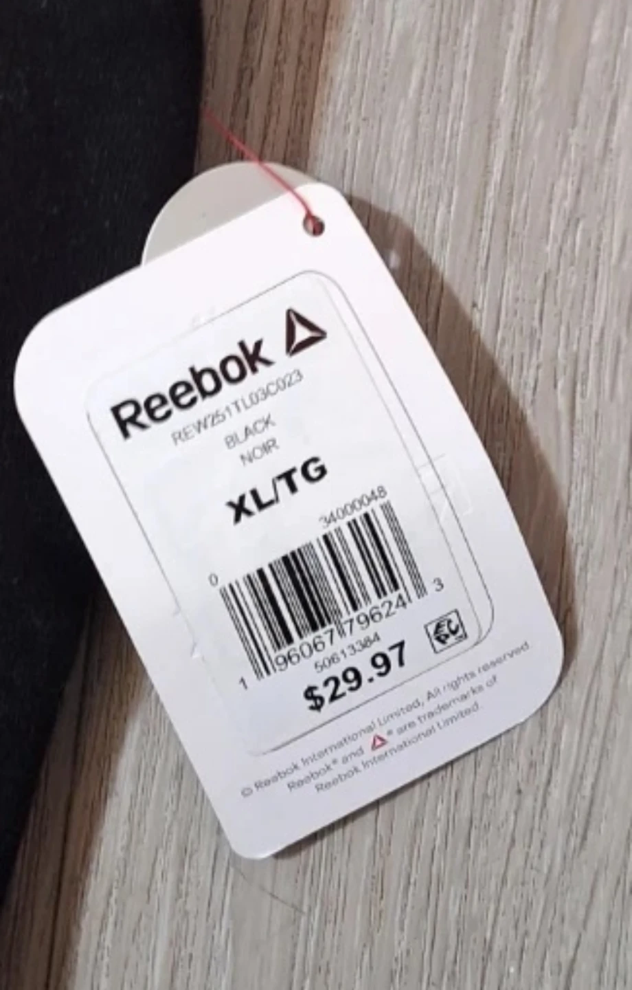 Reebok Black Hoodie XL/TG - photo 2