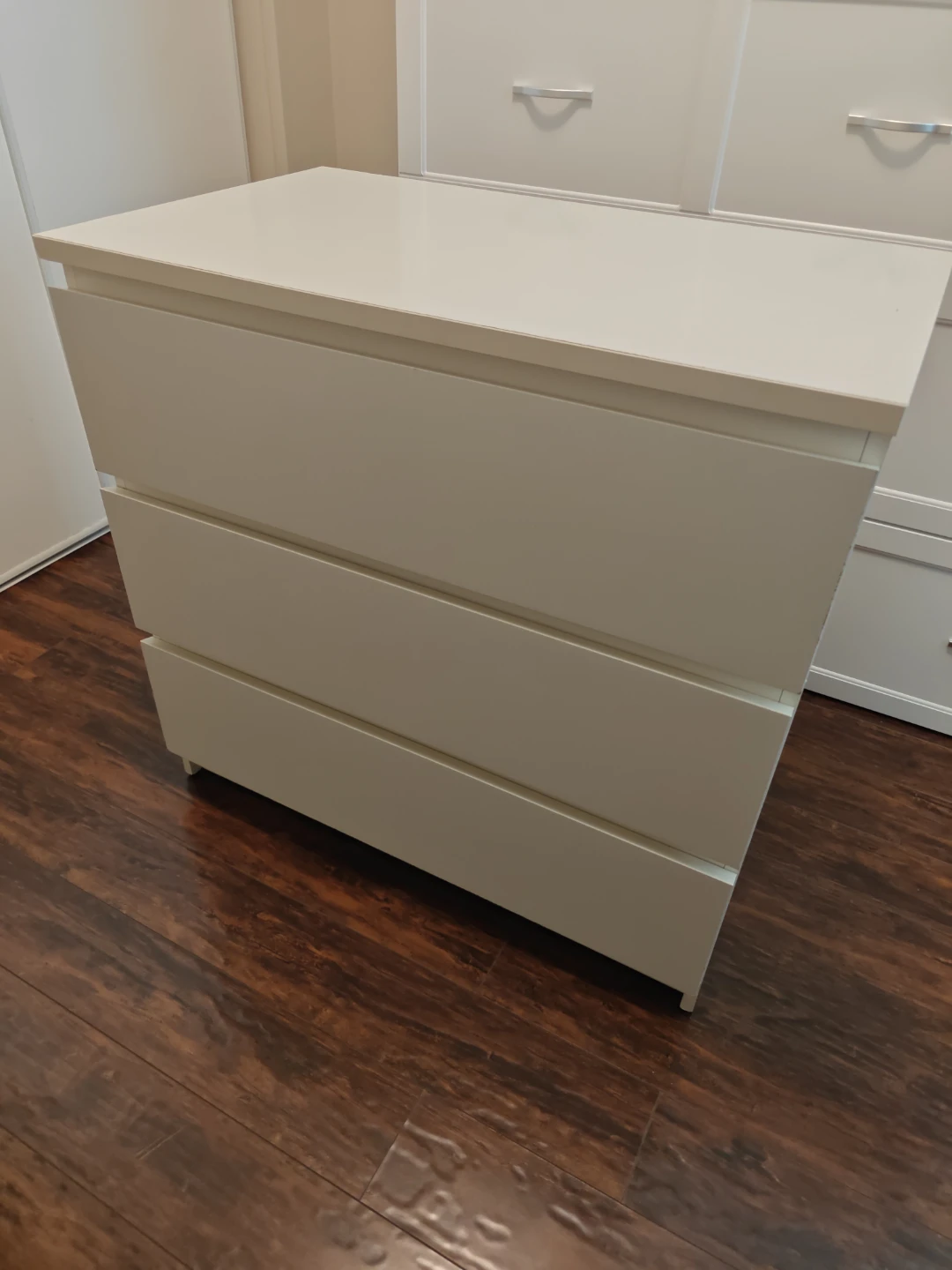Ikea Malm White 3-Drawer Dresser - photo 5