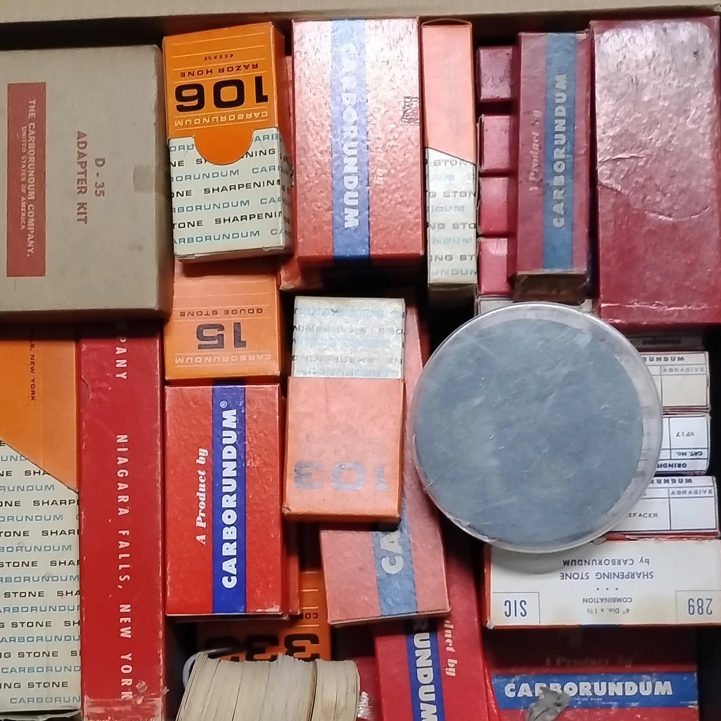 Carborundum Sharpening Stones and Hone Lot 45 piece