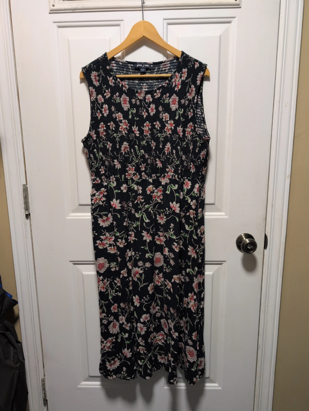 Nautica Jeans Floral Sleeveless Dress XL/TG