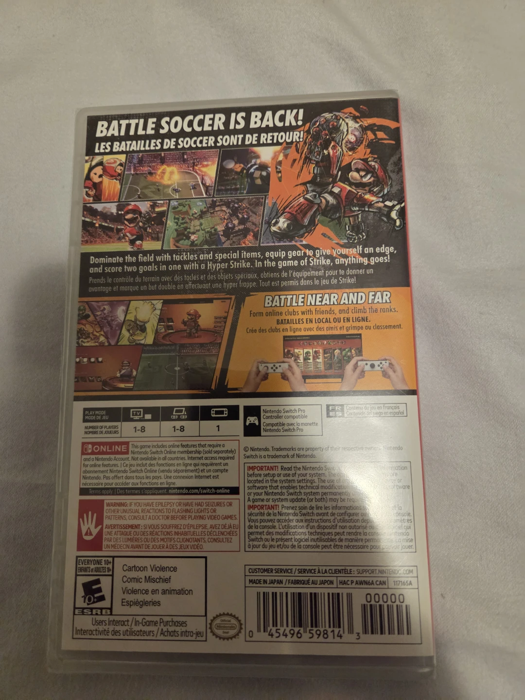 Nintendo Switch Brand New Sealed Mario Strikers Battle League - photo 2