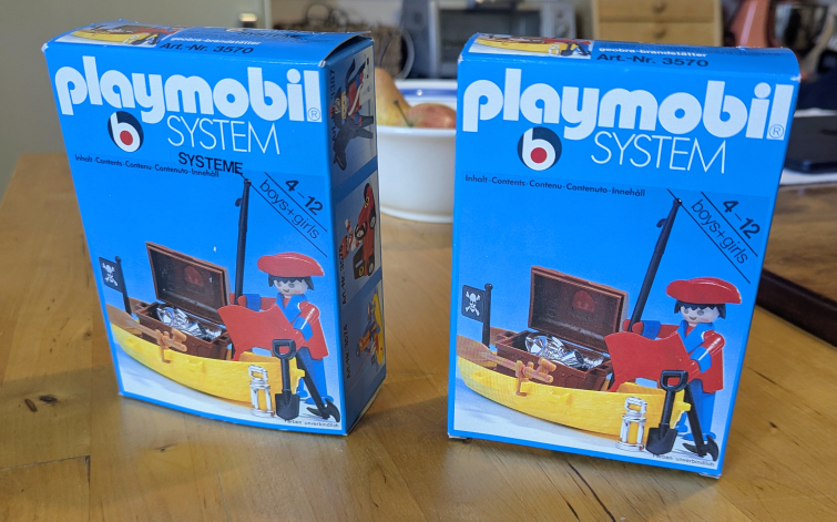 Vintage Playmobil Set 3570 Pirate Set Original Packaging
