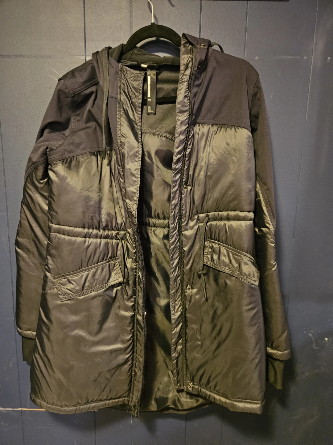 Mondetta Black Hooded Parka Jacket - Size Medium
