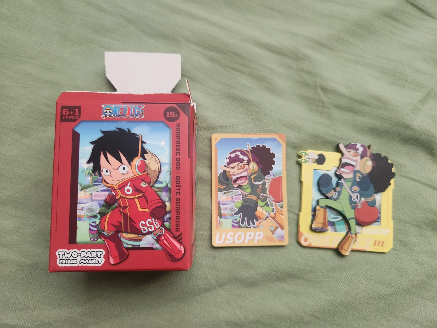 One Piece Two-Part Fridge Magnet Surprise Box