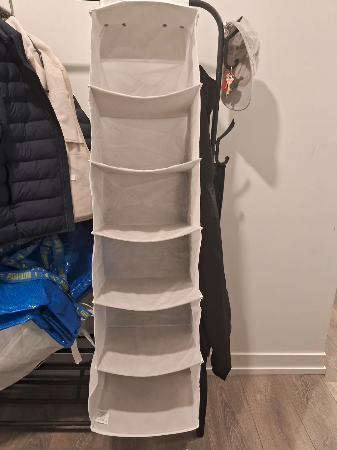 Mainstays 6 Compartment Closet Organizer - White - photo 2