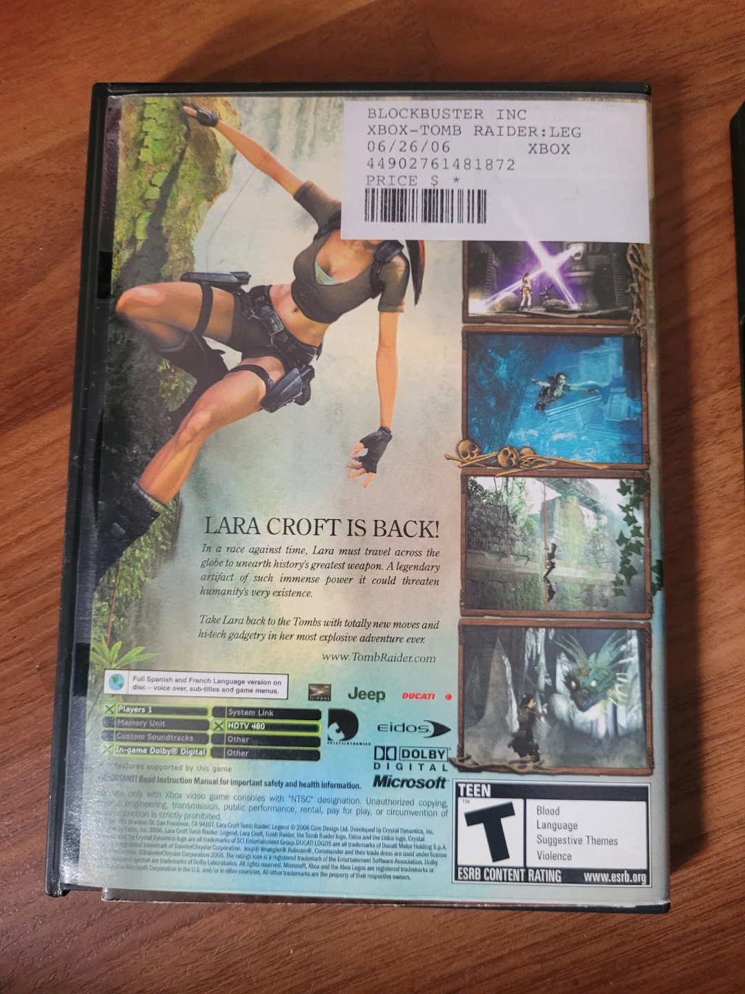 Xbox  Tomb Raider Legend & King Kong Video Games - photo 4
