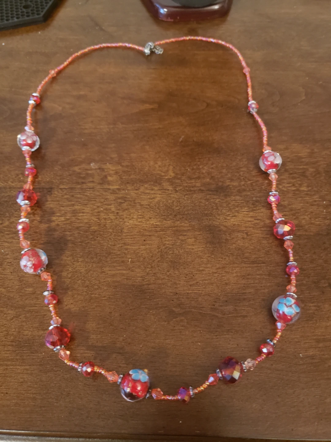 Red Beaded Necklace - photo 2