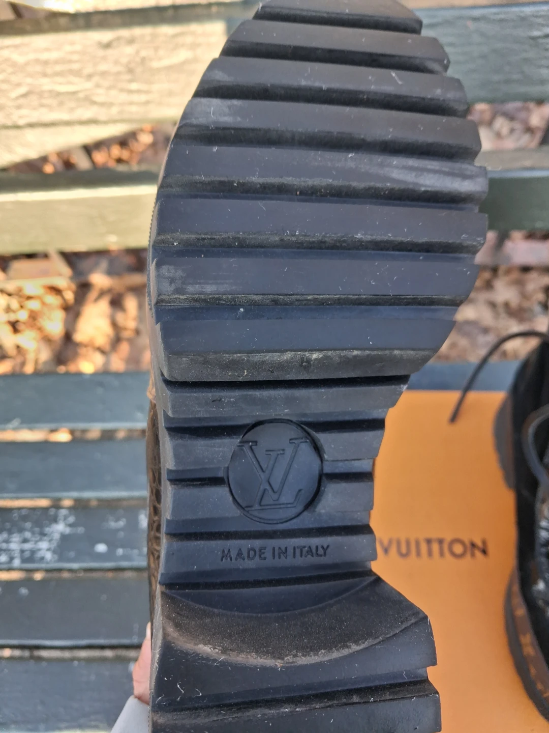 Louis Vuitton Black Suede & Croc Boots - photo 2