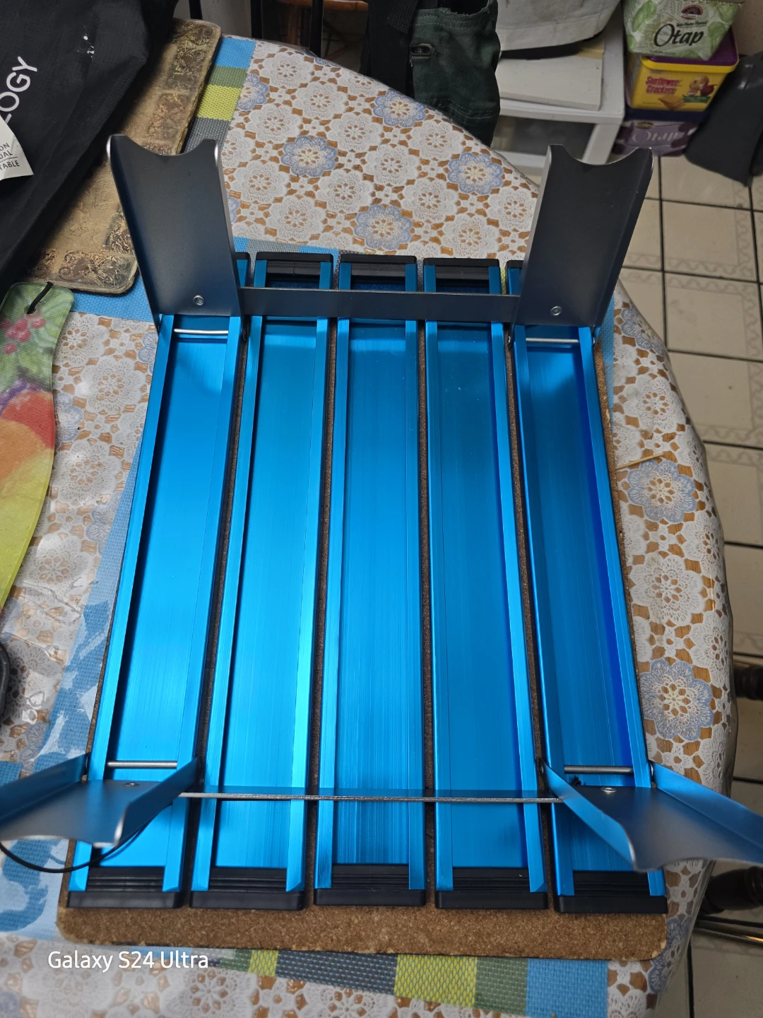TREKOLOGY Portable Mini Beach Folding Table Aluminum Blue - photo 4