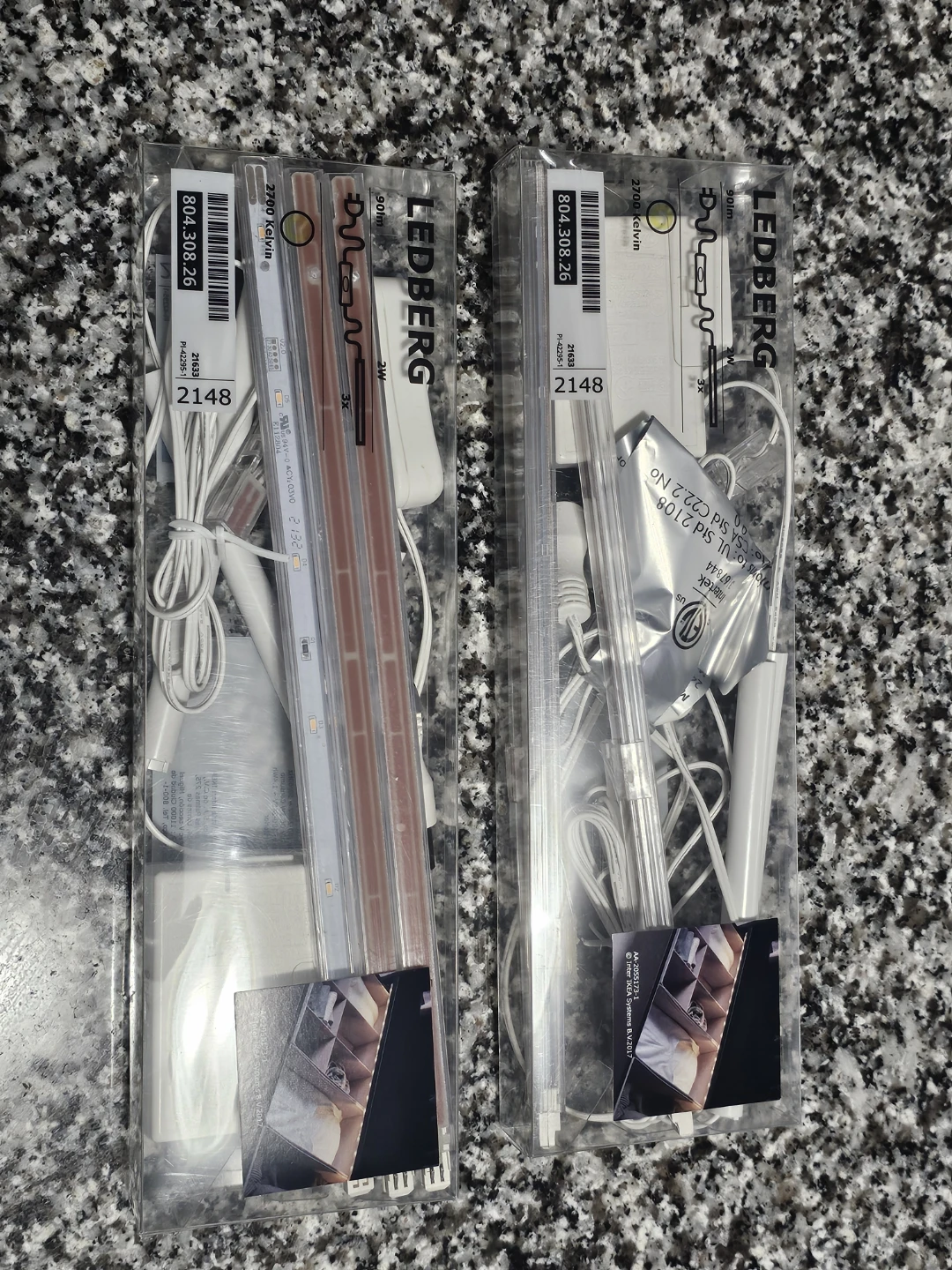 IKEA LEDBERG LED lighting strips (2-pack)