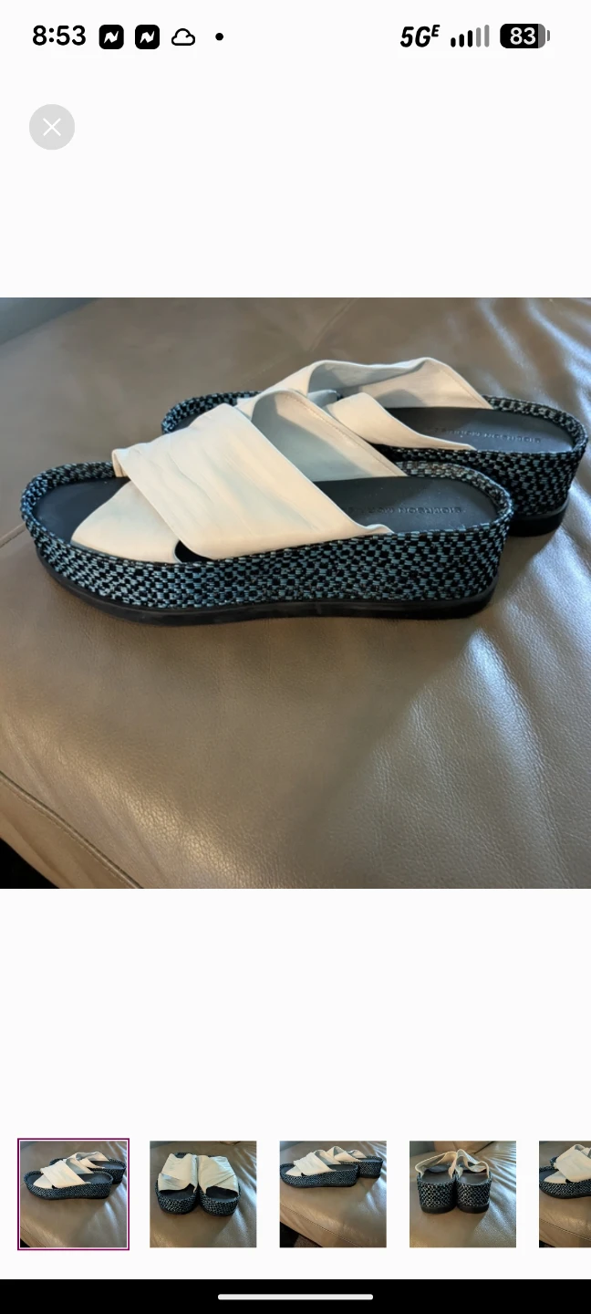 Sigerson Morrison Blac Sandals with Woven Design