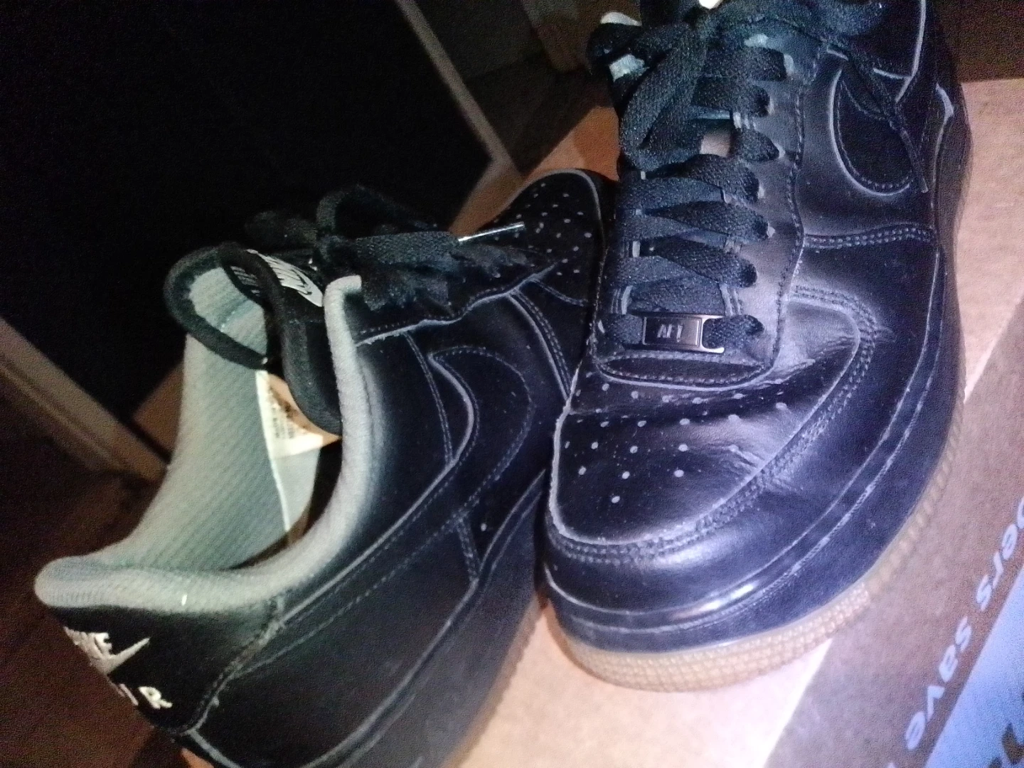 Nike Air Force 1 Low Black Gum Sole Men's Shoes - photo 4