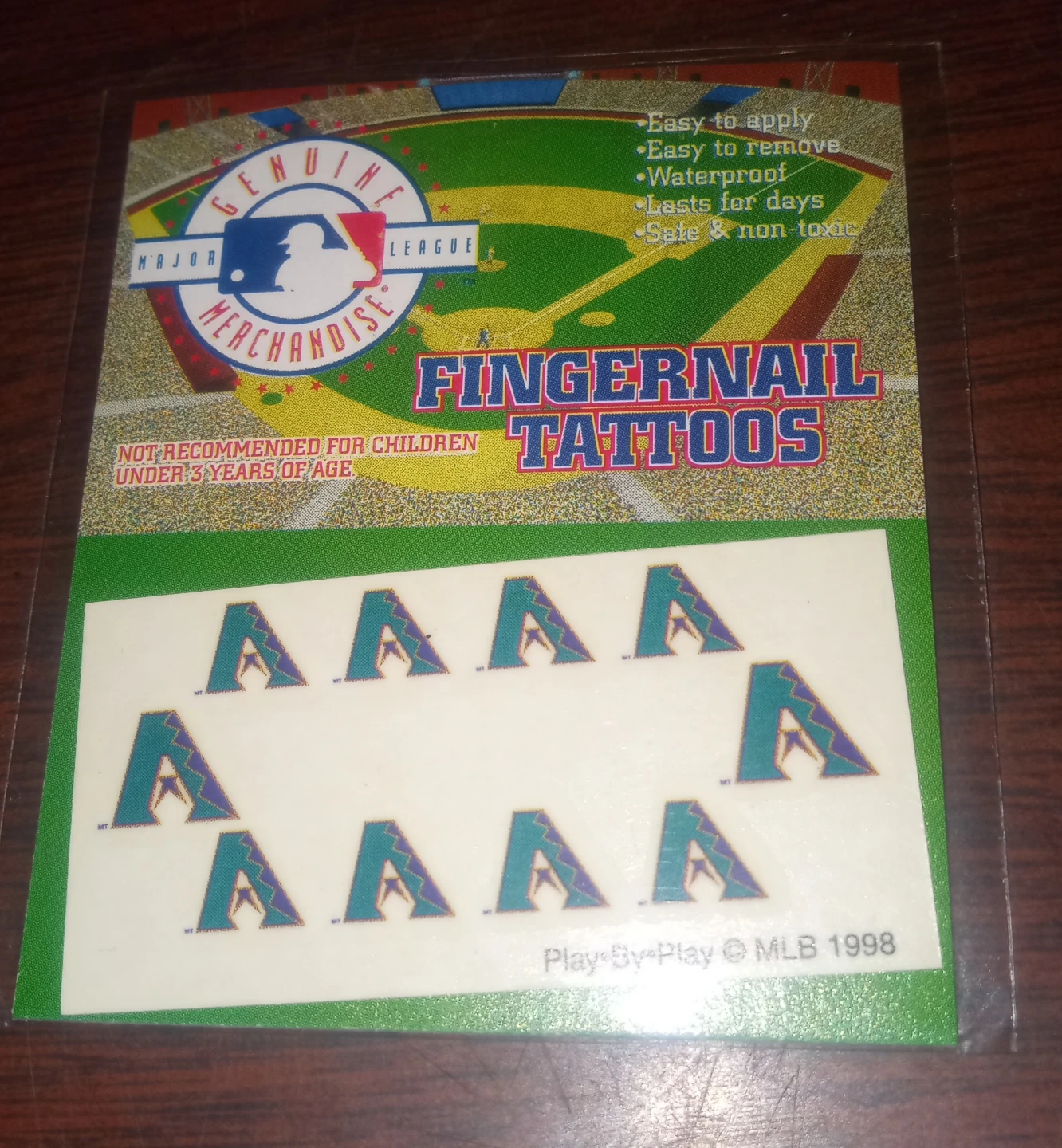 Major League Baseball Fingernail Tattoos - Arizona Diamondbacks