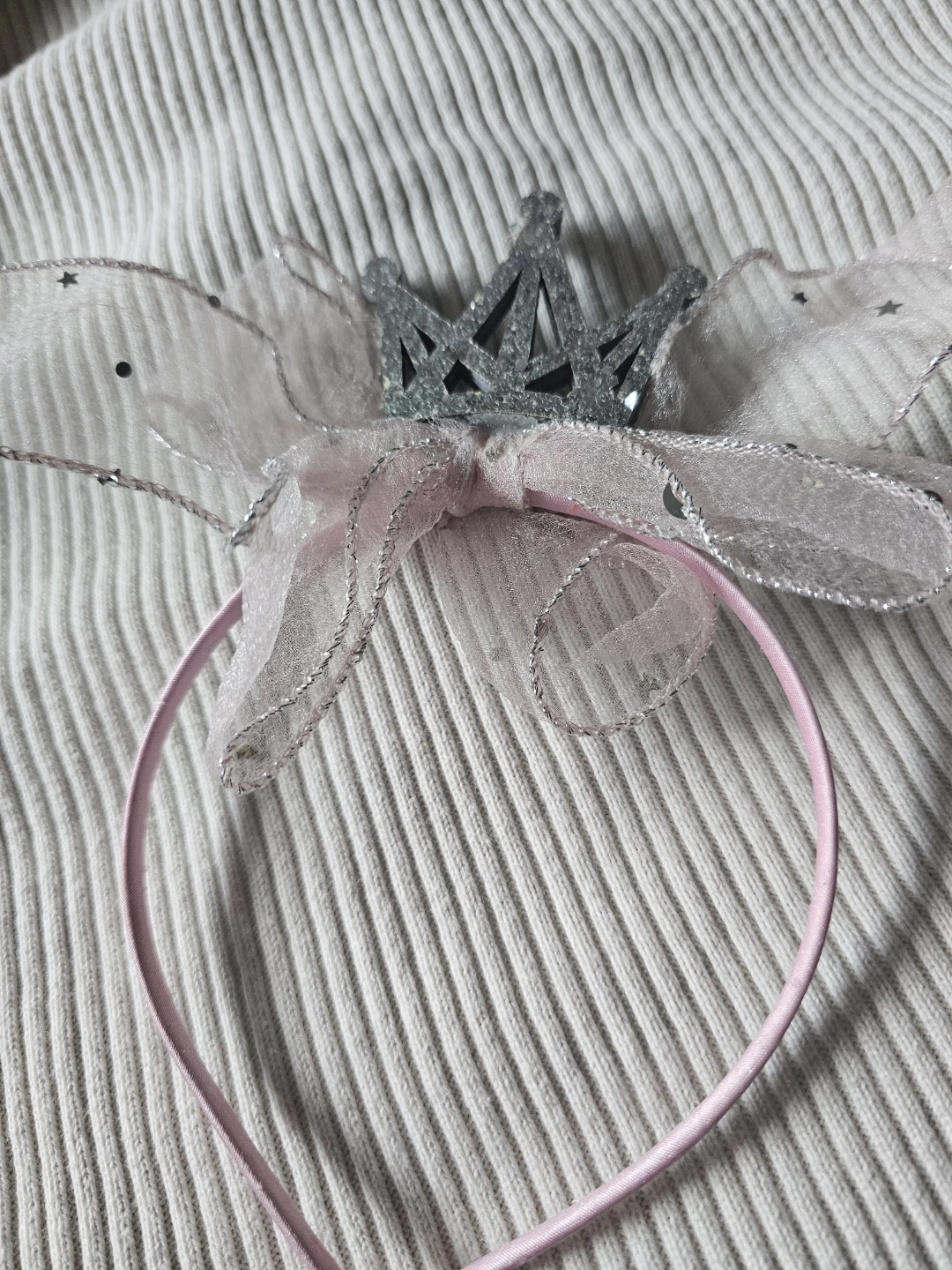 Babybugz Pink Dress with Rose Embellishments and Crown Headband - photo 4
