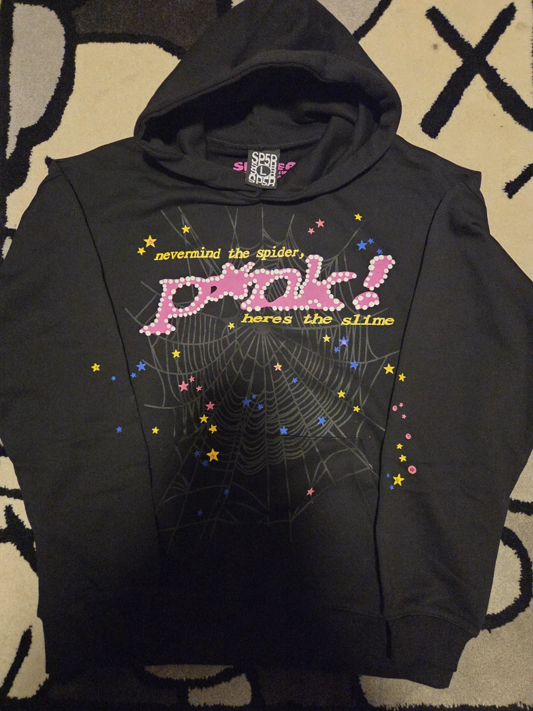 Spiderworld "Pink! Here's the Slime" Black Hoodie - photo 2