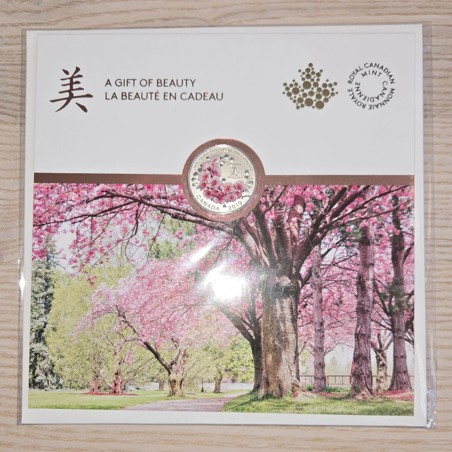 2019 $8 Brilliant Cherry Blossoms Pure Silver Coin