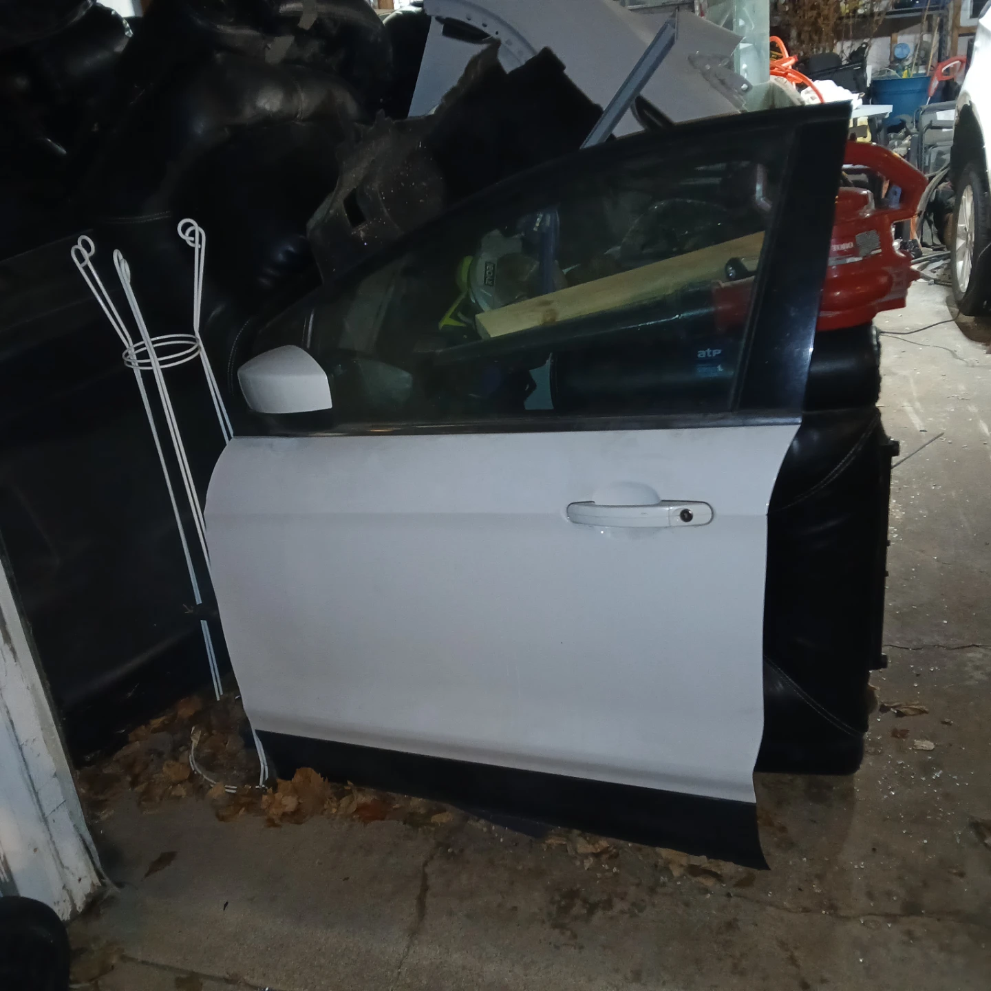 White Car Doors