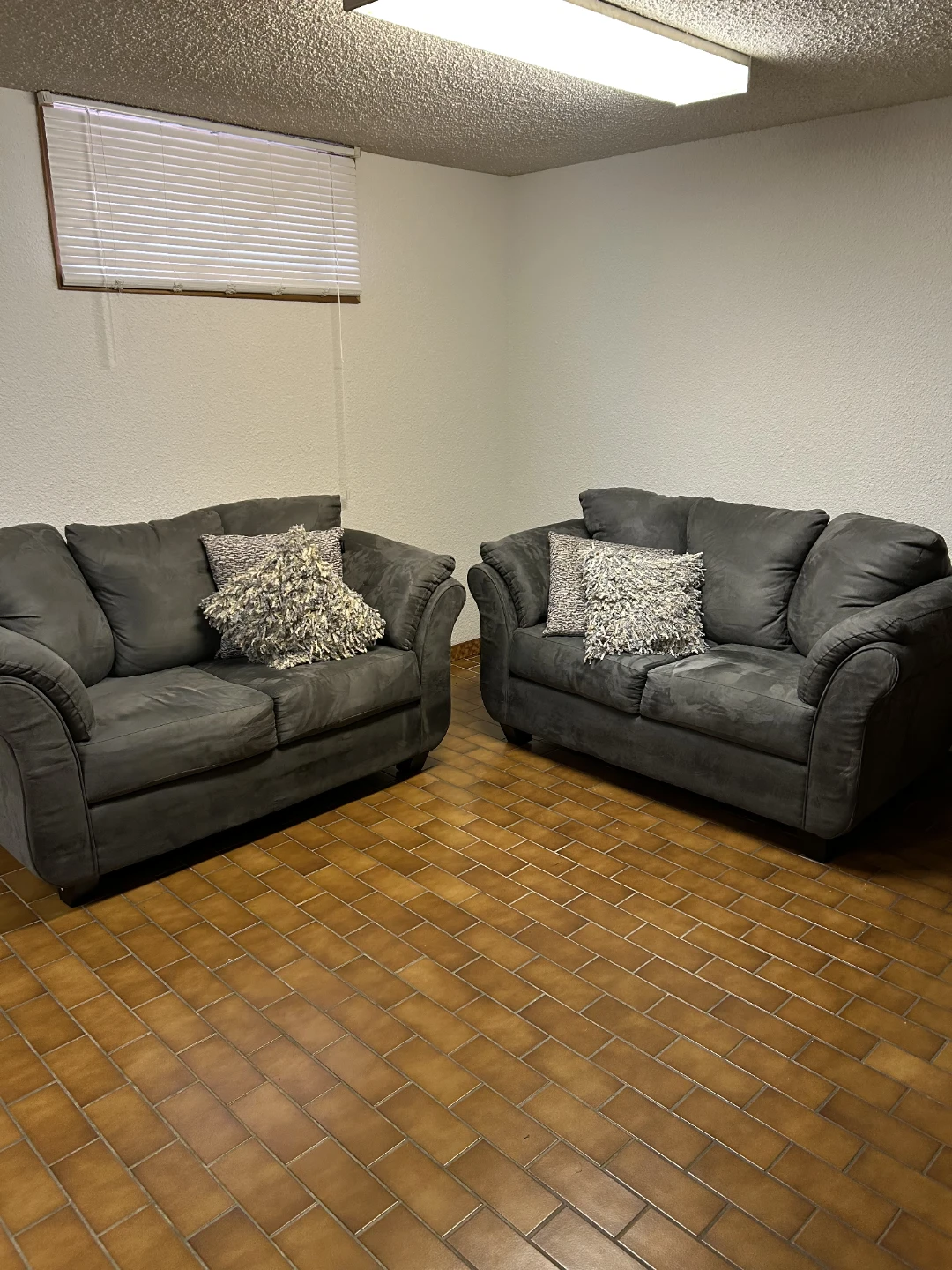 2 love seat and ottoman
