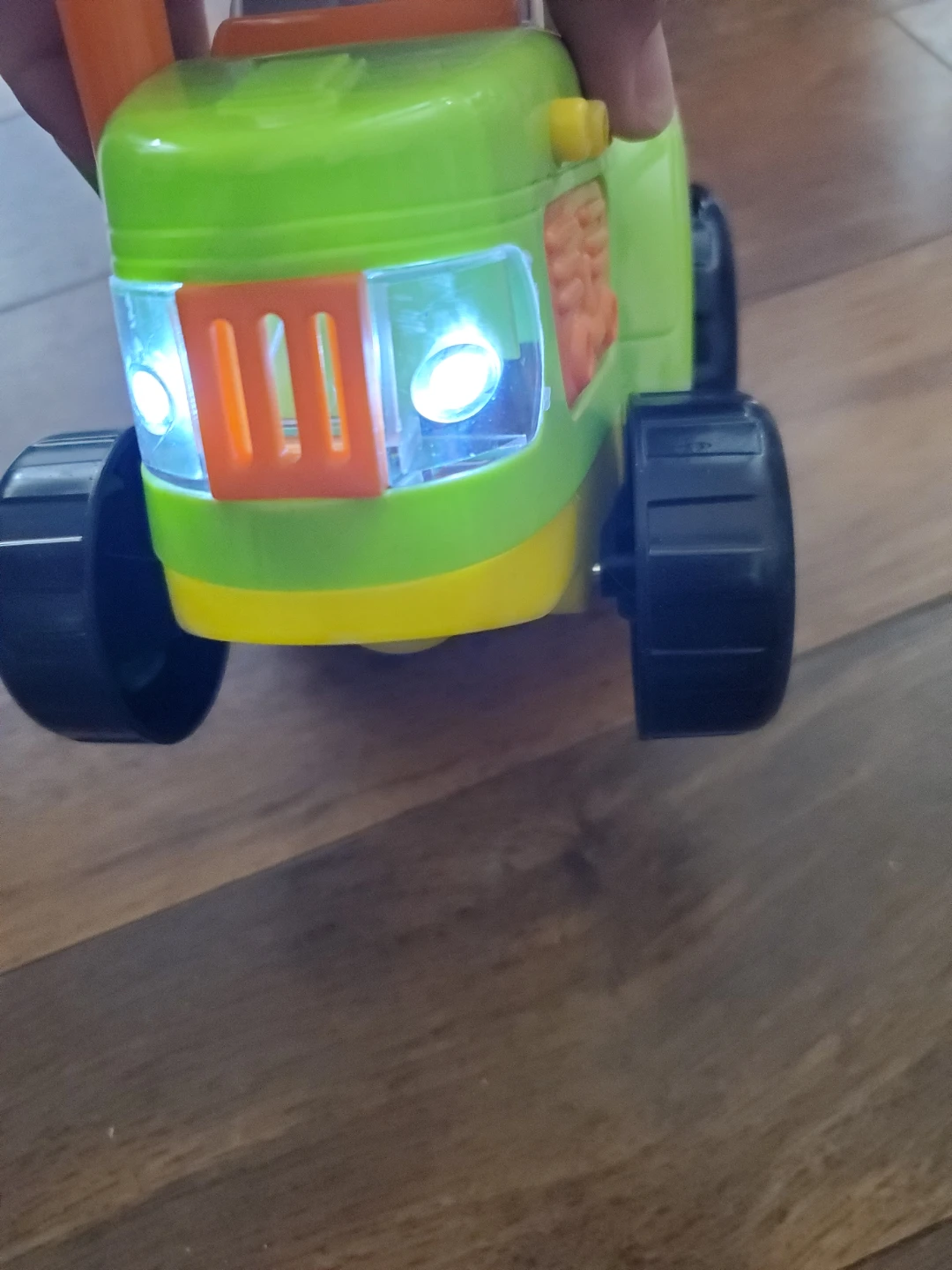 Green and Orange Toy Tractor with Lights - photo 3