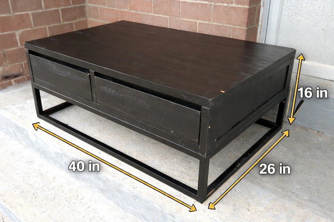 Large Coffee Table with Storage - photo 2