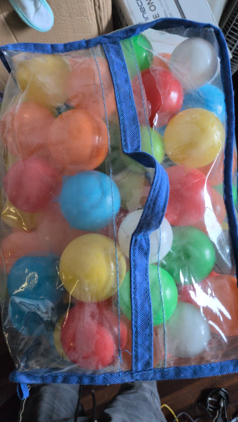 Bag of colourful play balls heart 🧡 - photo 2