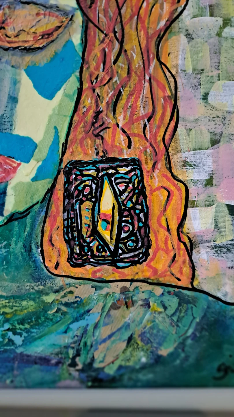 Original Artwork Painting Portrait - photo 2