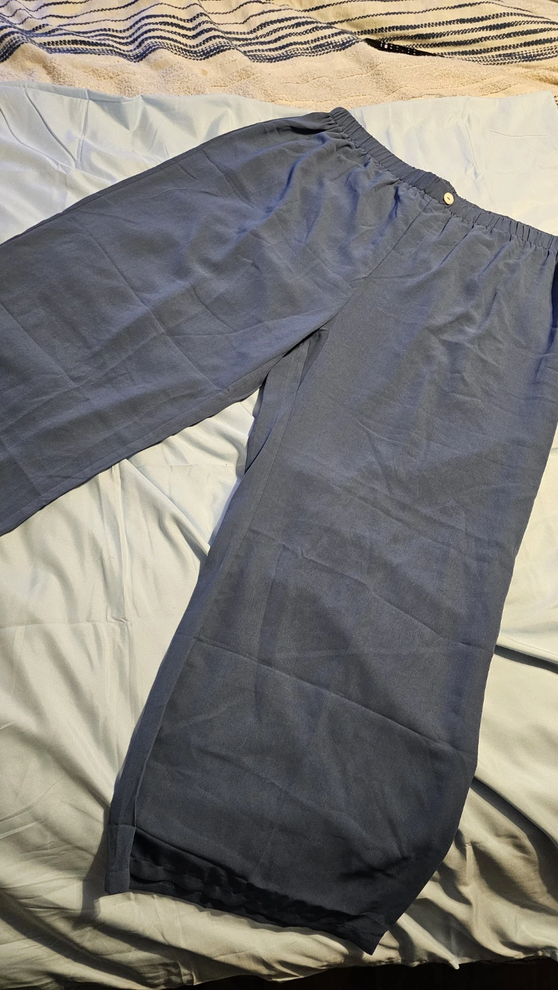SHEIN Curve Plus Size 4XL Wide Leg Pants