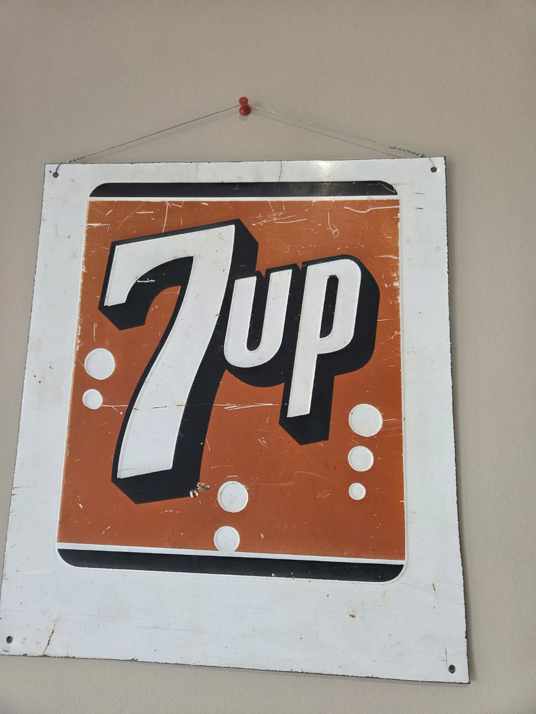 Vintage 7UP Enamel Sign