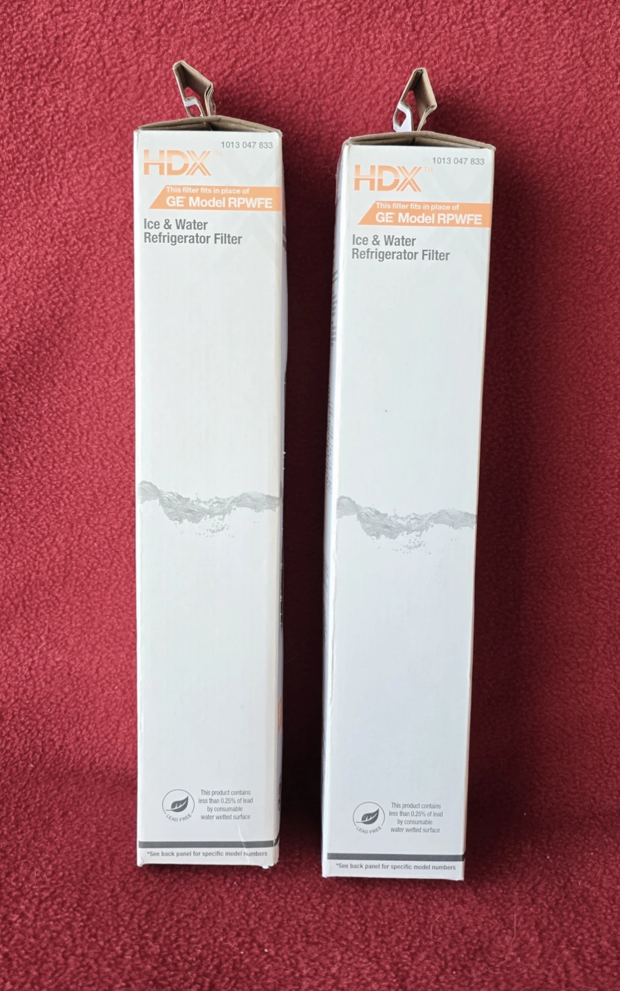 HDX Ice & Water Refrigerator Filter for GE, EQG-2-S (2pk) *NEW*