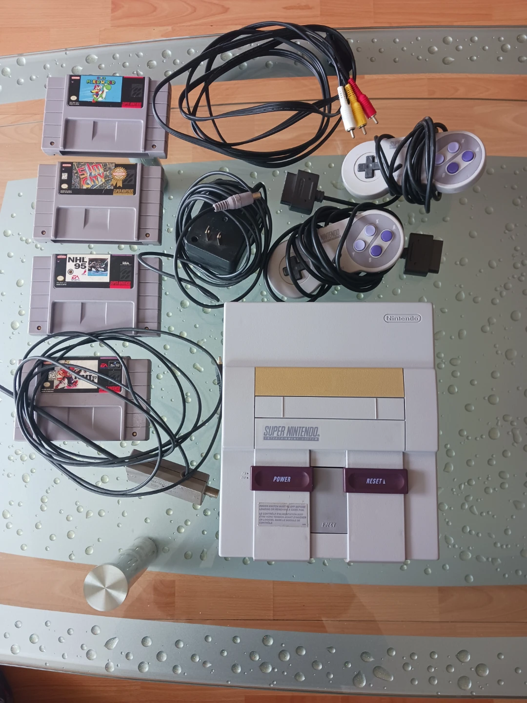 Super Nintendo Entertainment System Console with Games