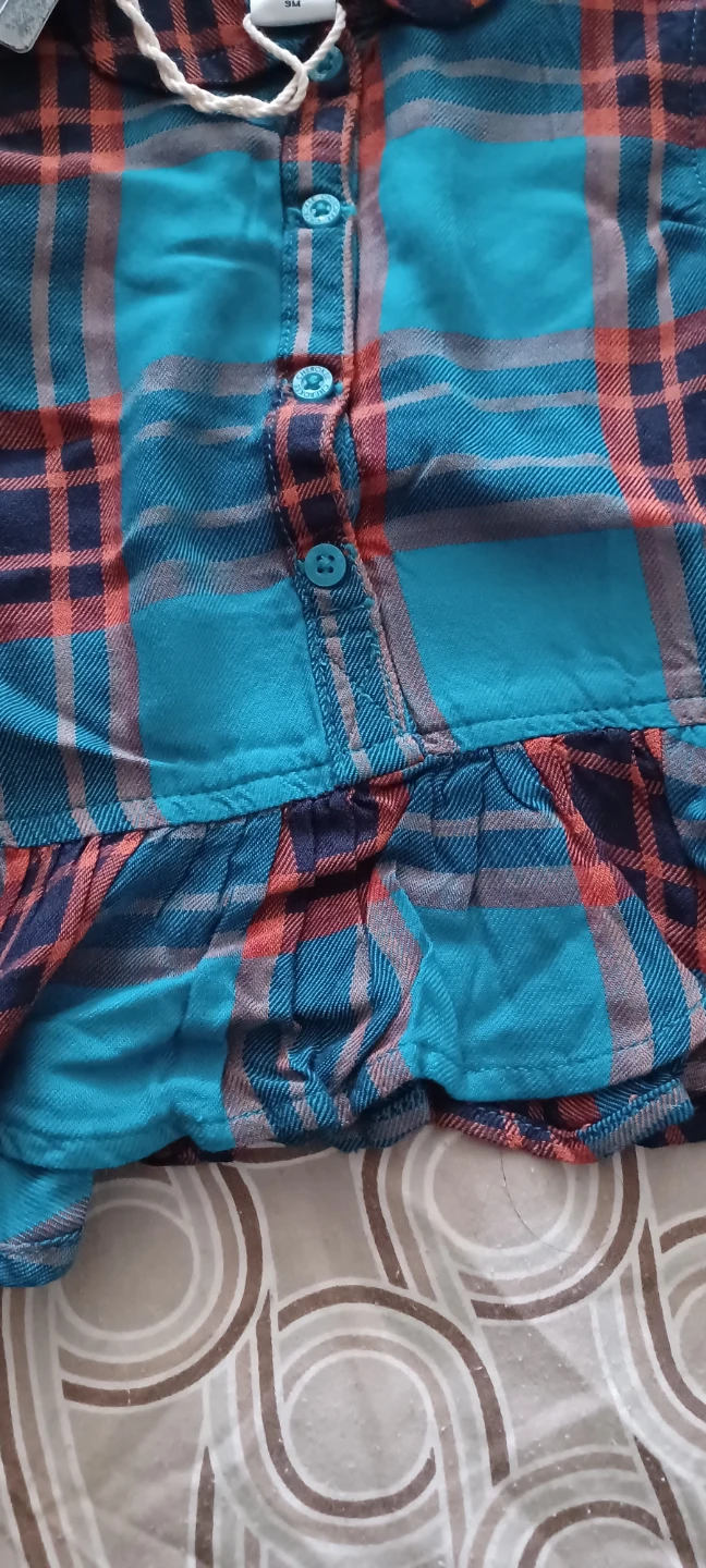 Cherokee Plaid Ruffle Shirt - Size 5M - photo 3