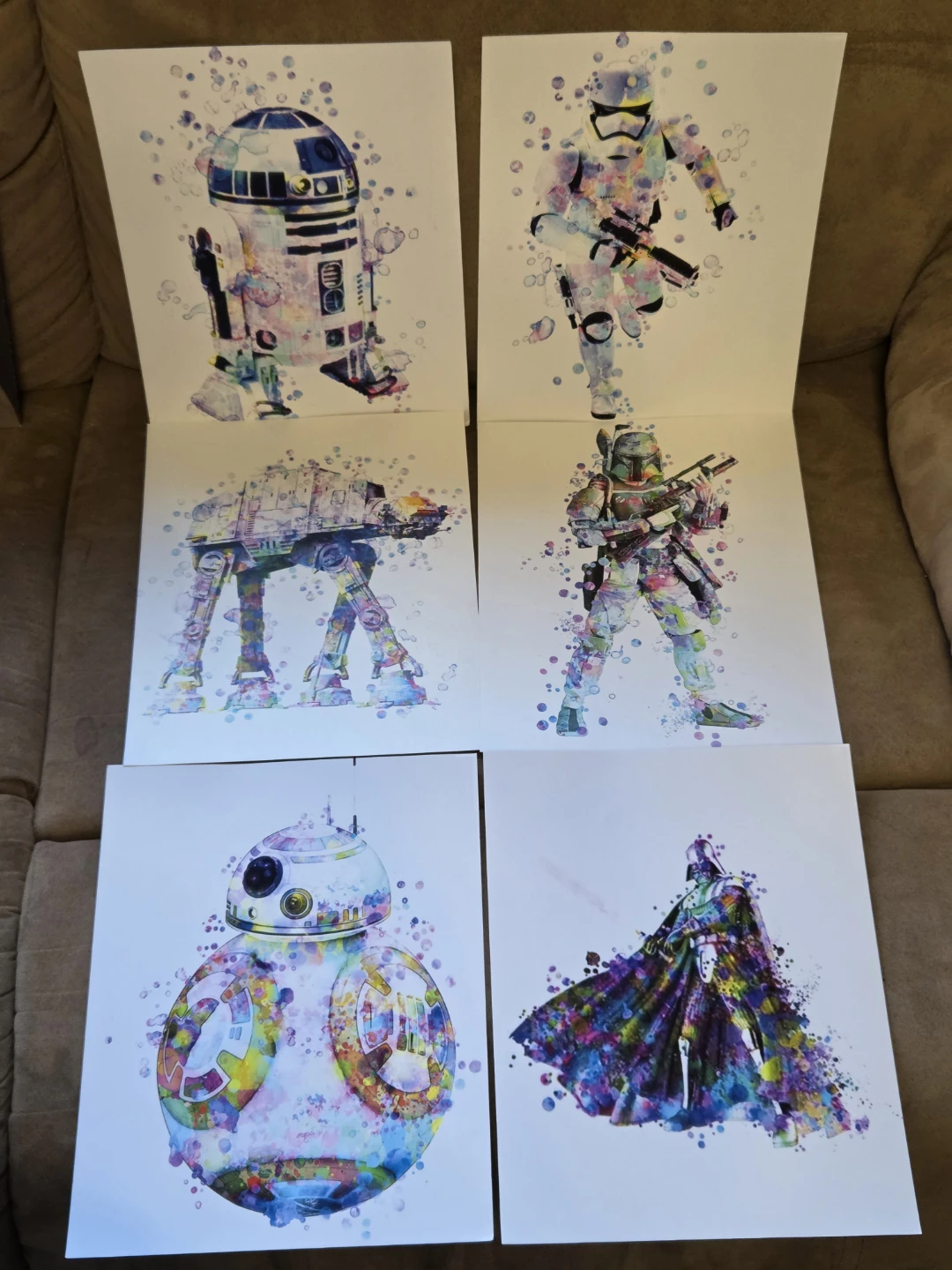 Set of 4 Star Wars Watercolour Art Prints