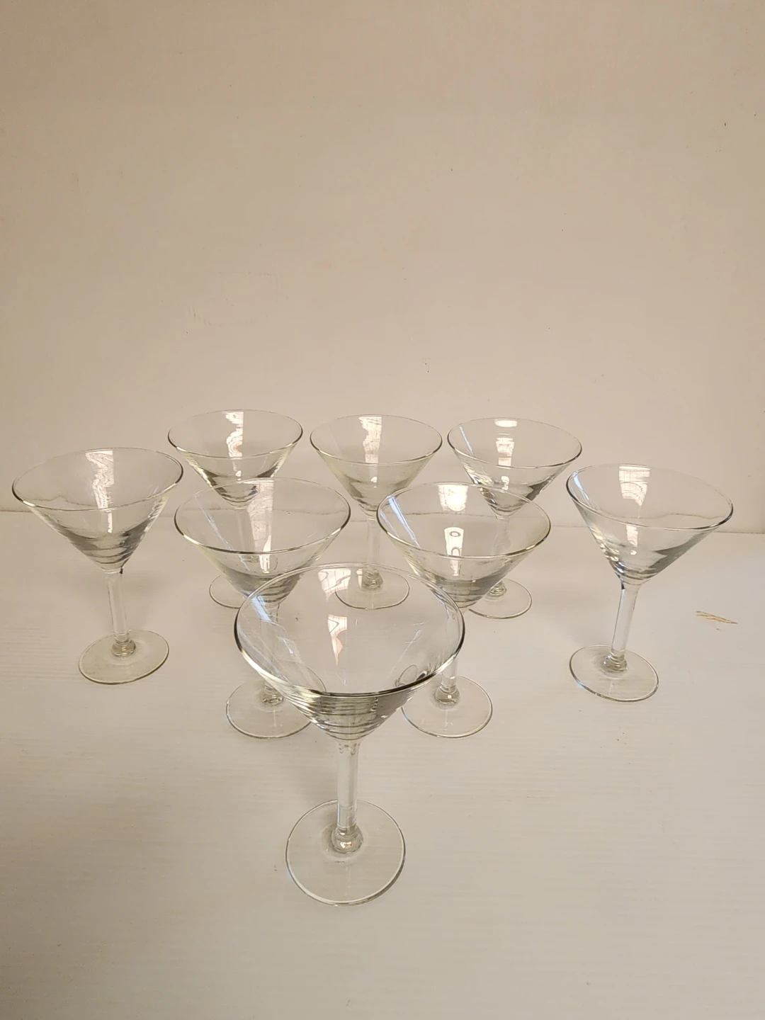Set of 8 Martini Glasses
