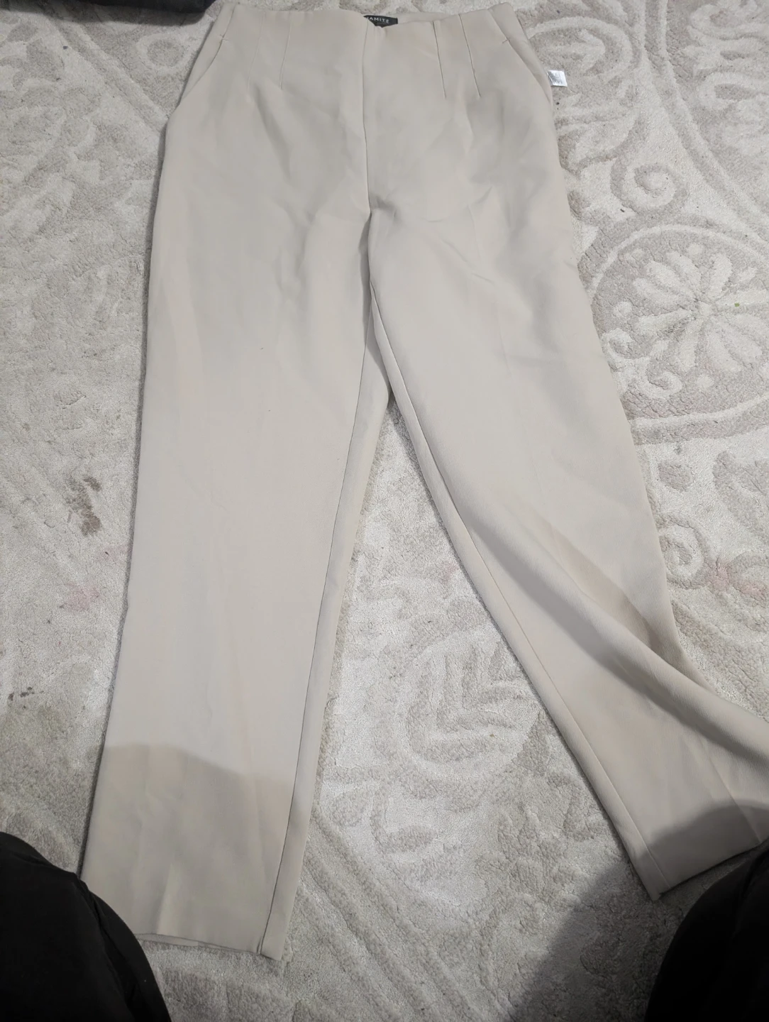 DYNAMITE Beige High-Waisted Trousers