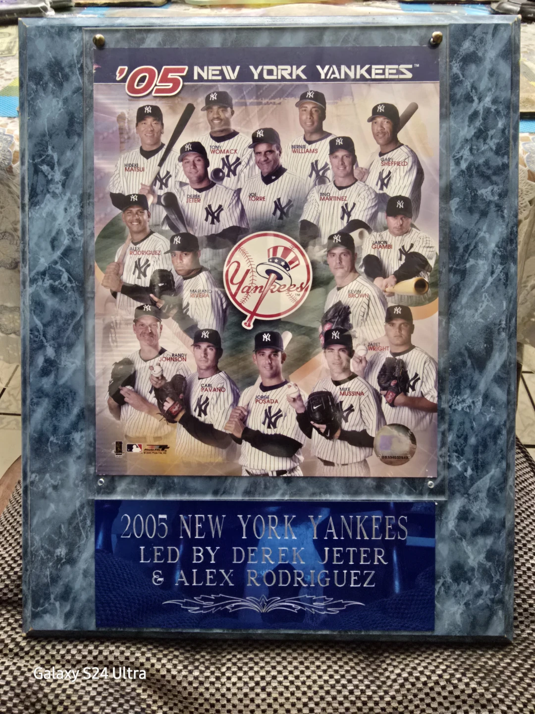2005 New York Yankees Commemorative Team Plaque