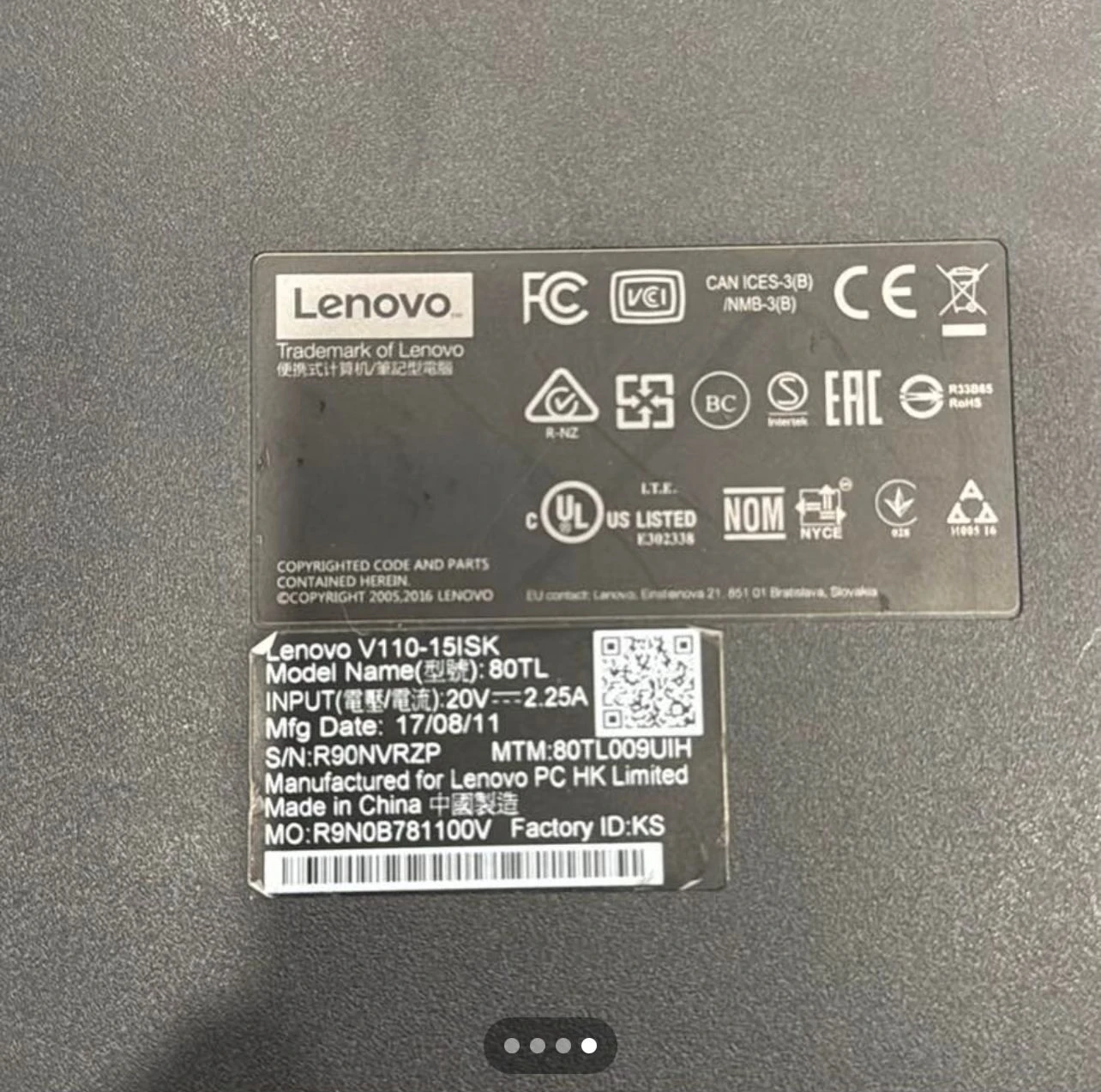 Lenovo V110-15ISK Laptop - photo 2