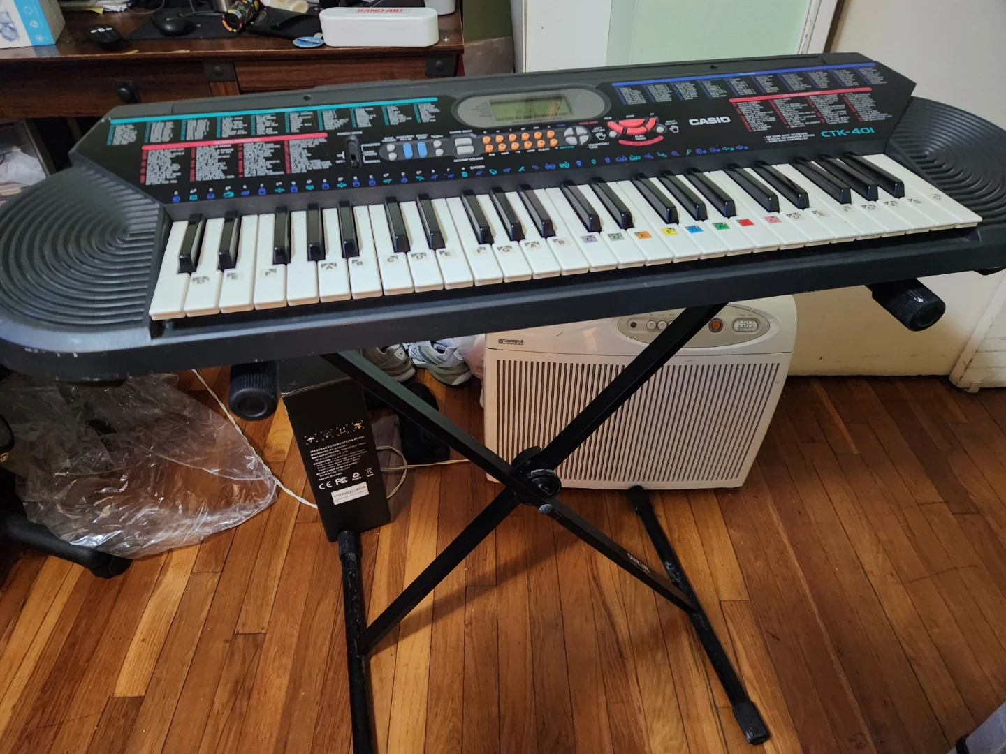 Casio CTK-401 Electronic Keyboard with S84-10tand - photo 2