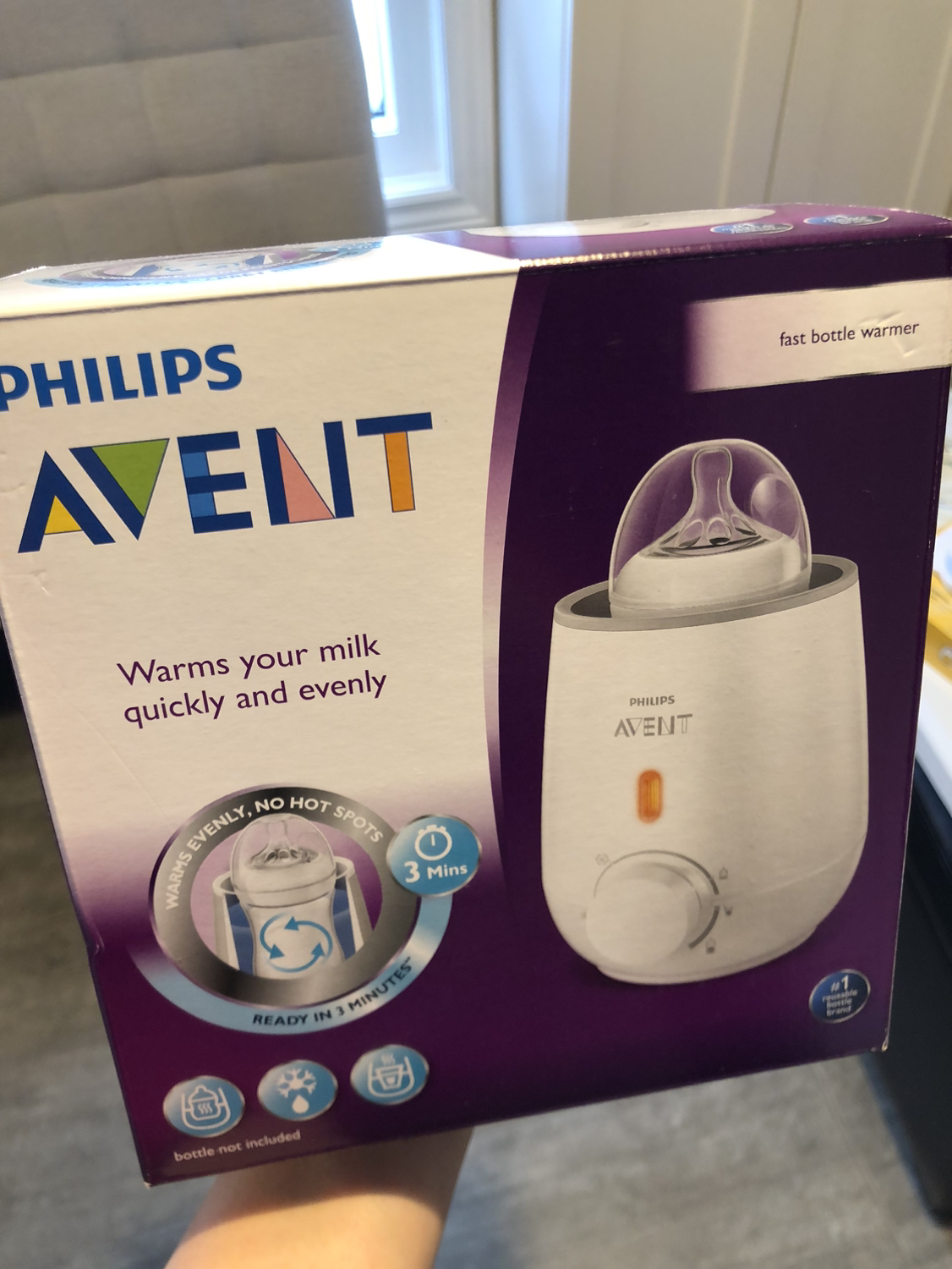 PHILIPS AVENT Bottle warmer. Works like new! Comes with box.