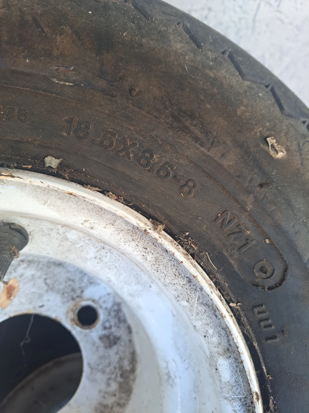 Carlisle small trailer tire and rim - photo 2